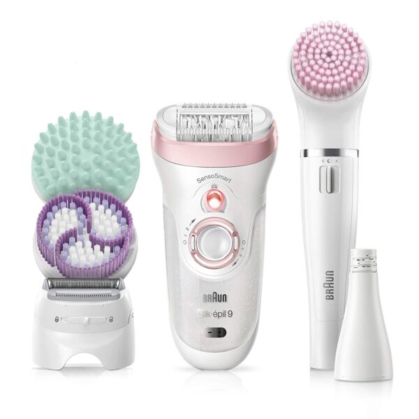 Braun Silk-épil Beauty-Set Deluxe 9in1 Kabellose Wet&Dry Haarentfernung – Epilierer, Rasierer- Gesicht und Körper