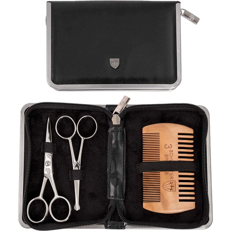 3schw DREI SCHWERTER-Rostfreie professionelle Haarschere Friseurschere im Etui, NEU mit Kamm und Tuch – Bild 1