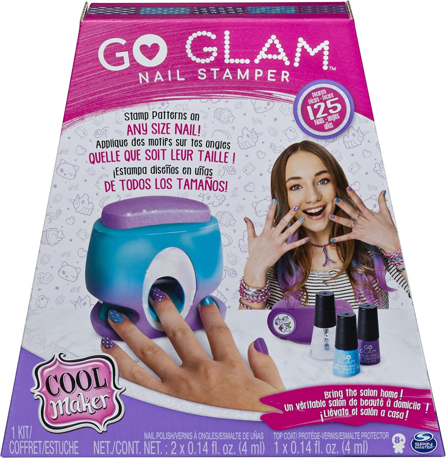 91IT+b0j5KL._AC_SL1500_ Cool Maker GO GLAM Nail Stamper mit Tasche Kinderspielzeug-kreative Freizeitbeschäftigung – Bild 1