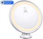 BESTOPE Kosmetikspiegel Vergrösserung 10 X Schminkspiegel mit LED – Bild 2