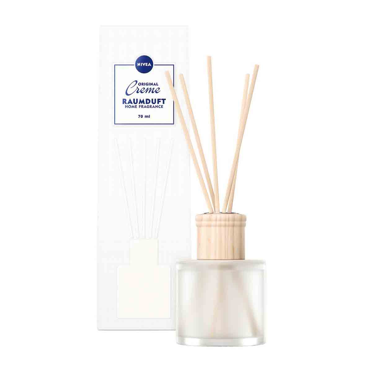NIVEA Home Raumduft im edlen milchig-weissem Flakon