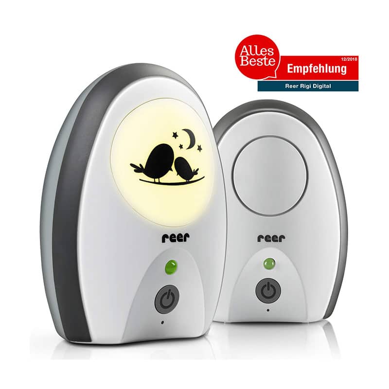 reer 50070 Babyphone Rigi Digital – abhörsicher, strahlungsarm, Nachtlicht, Gegensprechfunktion