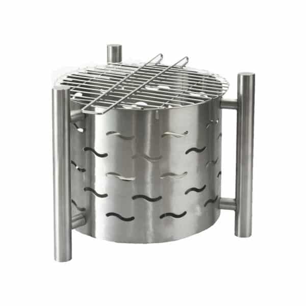 Tepro Feuerstelle mit Grillfunktion Silverado, Silber
