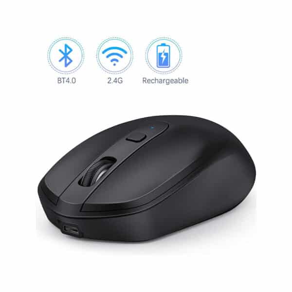 Jelly Comb Kabellose Bluetooth Maus, 2.4G + Bluetooth 4.0