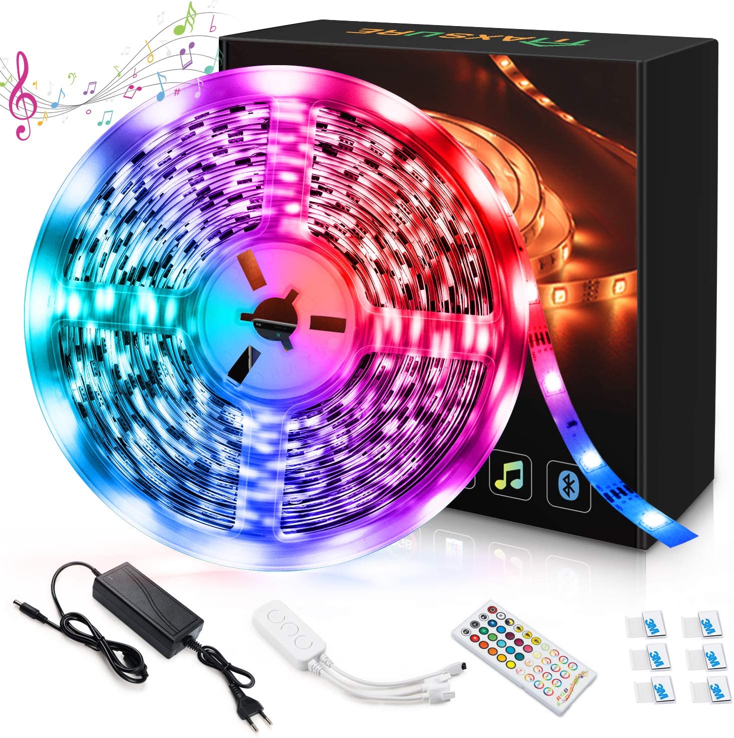 Maxsure LED Strip 10 Meter RGB5050, LED Streifen Maxsure LED Strip 10 Meter RGB5050, LED Streifen