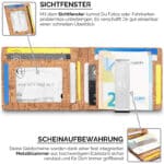 Geldbörse mit und ohne Münzfach - TÜV geprüfter RFID NFC Schutz