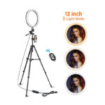 Tryone 12 Zoll LED Ring light 3 Lichtfarbe 2800 bis 6500K