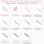 Elektrische Nagelfeile Set NAVANINO 11 in 1 USB Elektrisches Pediküre Set – Bild 2