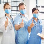 Medizinische Gesichtsmaske Einweg, Blau, 50 Stück – Bild 5