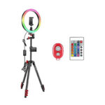 Neewer 12 Zoll RGB-Ringlicht Selfie-Ringlicht mit Stativständer und Telefonhalter