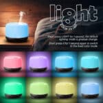 500ml Aroma Diffuser,TENSWALL Ultraschall Luftbefeuchter Fernbedienung Vernebler Raumbefeuchter – Bild 2