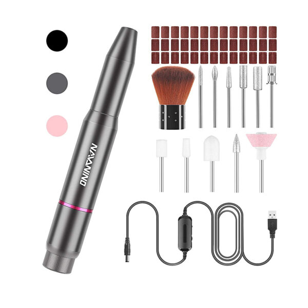Elektrische Nagelfeile Set NAVANINO 11 in 1 USB Elektrisches Pediküre Set