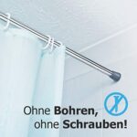 Springreen Teleskopstange – Extrem Fester und sicherer Halt ohne Bohren – universell nutzbar als Duschstange, Gardinenstange, Kleiderstange, Duschvorhangstange, Klemmstange u.v.m. – Bild 4