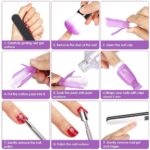 Nagellackentferner Kit - 2-in-1 Nagelhautschaber und Pusher, Nagelseparator... – Bild 9
