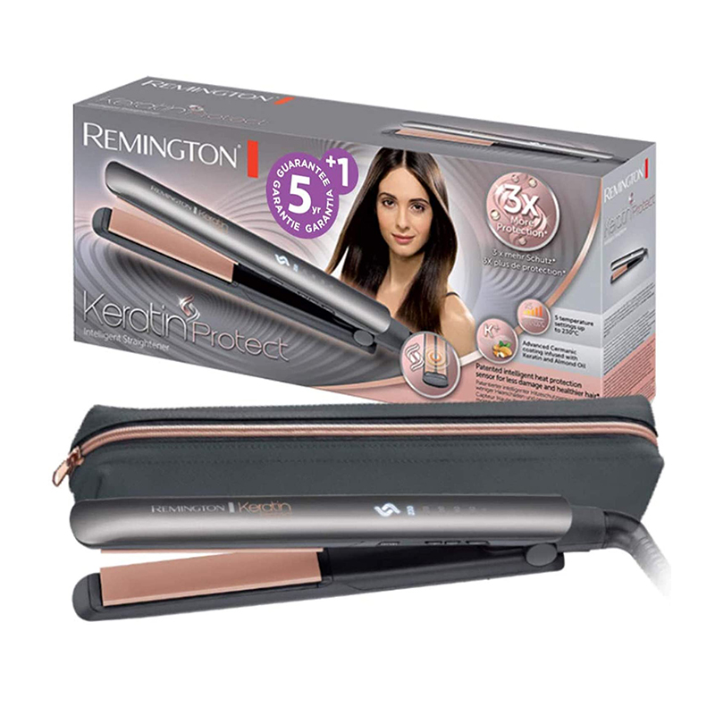Remington Glättbürste Keratin Protect Ionen 2in1: Glätteisen & Haarbürste Remington Glättbürste Keratin Protect Ionen 2in1: Glätteisen & Haarbürste