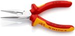 KNIPEX Flachrundzange mit Schneide (Radiozange) 1000V-isoliert (160 mm) 25 06 160 – Bild 2