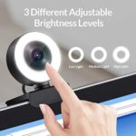 Webcam für Game-Streaming 1080p/Einstellbarer Ringlicht/Autofokus (AF) – Bild 2
