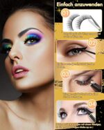 AOVSHEY Ultraleicht Magnetische Wimpern Invisible Magnetic Lashes und Eyeliner Kit – Bild 2