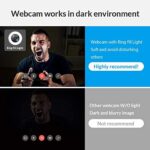 Webcam für Game-Streaming 1080p/Einstellbarer Ringlicht/Autofokus (AF) – Bild 3