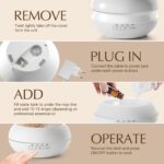 SALKING Aroma Diffuser 400 ml – Ultraschall Duftdiffusor mit RGB-Licht für Zuhause und Büro – Bild 2