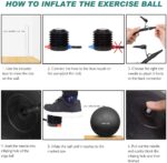 Gymnastikball Sitzball Extra dicker Yoga-Ballstuhl – Bild 12