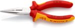 KNIPEX Flachrundzange mit Schneide (Radiozange) 1000V-isoliert (160 mm) 25 06 160 – Bild 6