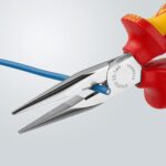 KNIPEX Flachrundzange mit Schneide (Radiozange) 1000V-isoliert (160 mm) 25 06 160 – Bild 10