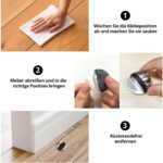 ACGAM Edelstahl Boden Türstopper Selbstklebender – Bild 10