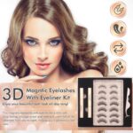 AOVSHEY Upgraded Magnetische Wimpern Eyeliner Set, 7 Paar Natürlich 3D Wiederverwendbar – Bild 10