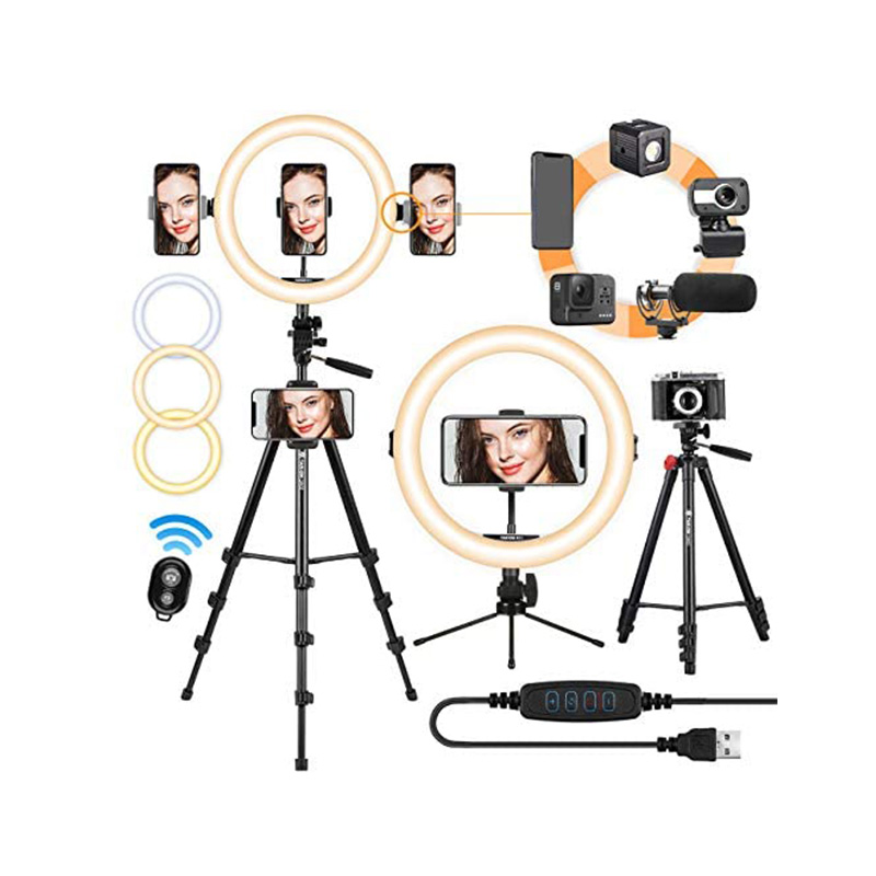 TARION LED Selfie Ringlicht 11 Zoll Blitzgeräte mit Stativ