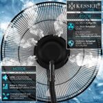 KESSER® Stand-Ventilator Frosty mit Wasser – Bild 2