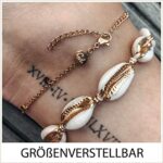 Good.Designs ® Goldene Damen Fusskettchen (verstellbar) Fuss Kette mit Plättchen – Bild 7