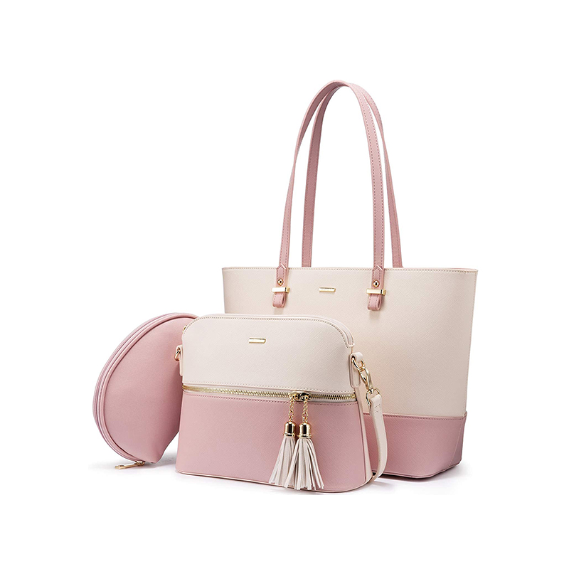 LOVEVOOK Damen Shopper Leder Handtasche Gross Schultertasche - Set
