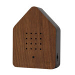Zwitscherbox Holz, Eiche/Weiss, 11 x 12 x 3 cm – Bild 2