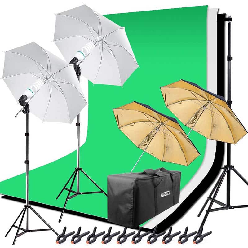 1 HAKUTATZ® Profi Fotostudio Set - Hintergrundsystem – Bild 1