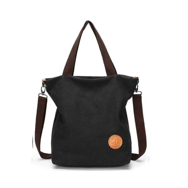 JANSBEN Damen Canvas Handtasche Schultertasche Casual Multifunktionale