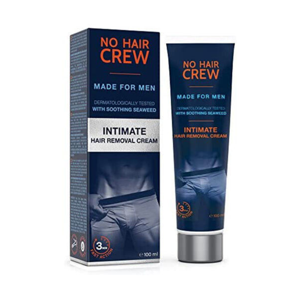NO HAIR CREW Premium Enthaarungscreme für den Intimbereich - für Männer, 100 ml