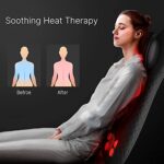 RENPHO Massagesitzauflage, Shiatsu Massageauflage Rückenmassagegerät mit drei Massagezonen Wärmefunktion und Vibrationsmassage, Tiefenmassage Rollmassage für Nacken Rücken Gesäss – Bild 4