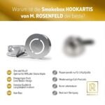 M. ROSENFELD Smokebox Shisha, HOOKARTIS, Kopf Aufsatz mit Doppelring-Boden. Passt für alle gängigen Köpfe. Neue Version & Griffe – Bild 4