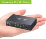 LiNKFOR SPDIF Toslink Audio Umschalter 3-4 in 1/2 Out mit Fernbedienung, unterstützt PCM2.0, DTS, Dolby-AC3 für TV, PS3, PS4, Blu-ray & mehr. – Bild 5