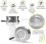 M. ROSENFELD Premium Glaskopf Shisha Set –  mit einzigartigem Multi-Ring-Boden – passt für alle gängigen Köpfe – Bild 2