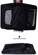 Lionto Faltbare Hundetransportbox für Reise & Auto mit Decke – Bild 5