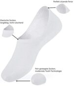 Falechay Sneaker, Socken Damen Füsslinge 8 Paar, No Show Unsichtbare Socken, Unisex – Bild 3