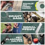 Jungle Monkey, Survival Kit, 13 teiligiges Premium Set, Messer, Taschenlampe, Outdoor Set, Ausrüstung für Wandern & Camping, Kit Survivalkit Equipment, Optimal ausgestattet – Bild 7
