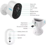 Reolink Argus 3 Akku Kamera Aussen/Innen mit Spotlights – Bild 9