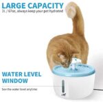 Katzenbrunnen, Wasser Trinkbrunnen für Katzen und Hunde  mit 3 Aktivkohlefilter, Super Leise und Automatisch, 2L – Bild 4