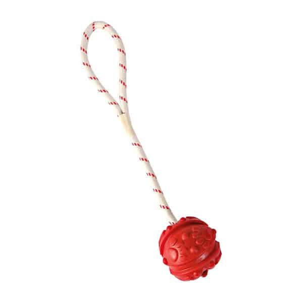 Trixie 33482 Ball am Seil, Naturgummi, schwimmt