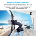 Mini Kamera, Full HD  mit Nachtsicht, Bewegungserkennung, eingebaute 200 mAh Lithium-Batterie und 32GB SD-Karte – Bild 2