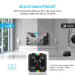 Mini Kamera, Full HD  mit Nachtsicht, Bewegungserkennung, eingebaute 200 mAh Lithium-Batterie und 32GB SD-Karte – Bild 3
