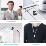 Mini Kamera, Full HD  mit Nachtsicht, Bewegungserkennung, eingebaute 200 mAh Lithium-Batterie und 32GB SD-Karte – Bild 6